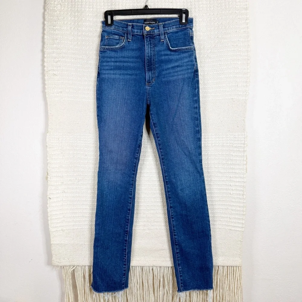 FAVORITE DAUGHTER Dallas wash The Valentina Shortie super high rise jean SIZE 25 - Picture 1 of 11